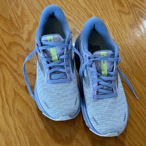 Brooks Lavender and Neon Lime Women's Athletic Running Shoes
